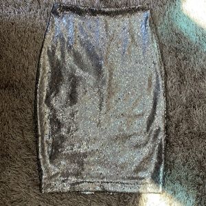 NWT White House Black Market Sequin Skirt
